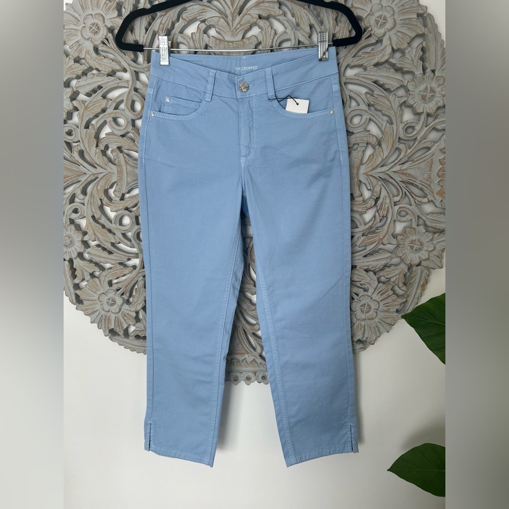 OUI Capri Stretch Slim Fit Jeans – Light Blue – Size 34